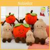 Novelty Plush Pillow With Persimmon And Peanut Animal Designs For Kids And Collectors