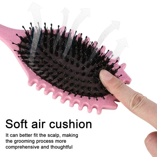 Щетка для волос с мягкой щетиной для массажа кожи головы, женская расческа для вьющихся волос, расческа для укладки волос, парикмахерский инструмент для девочек