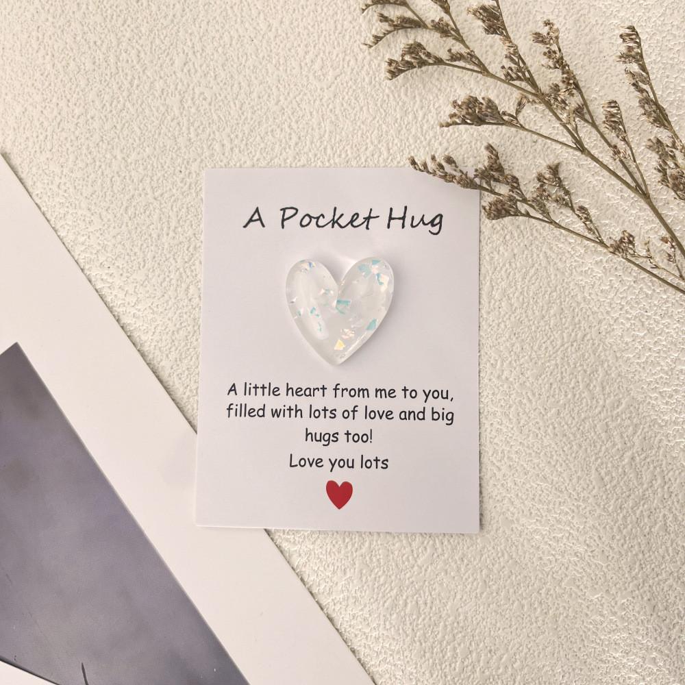 Pocket Hug Heart-Shaped Keepsake  Love Gifts For Girlfriends, Wife, Granddaughter, Daughter's Birthday Gift, For Sisters, Best Friend, Inspirationa
