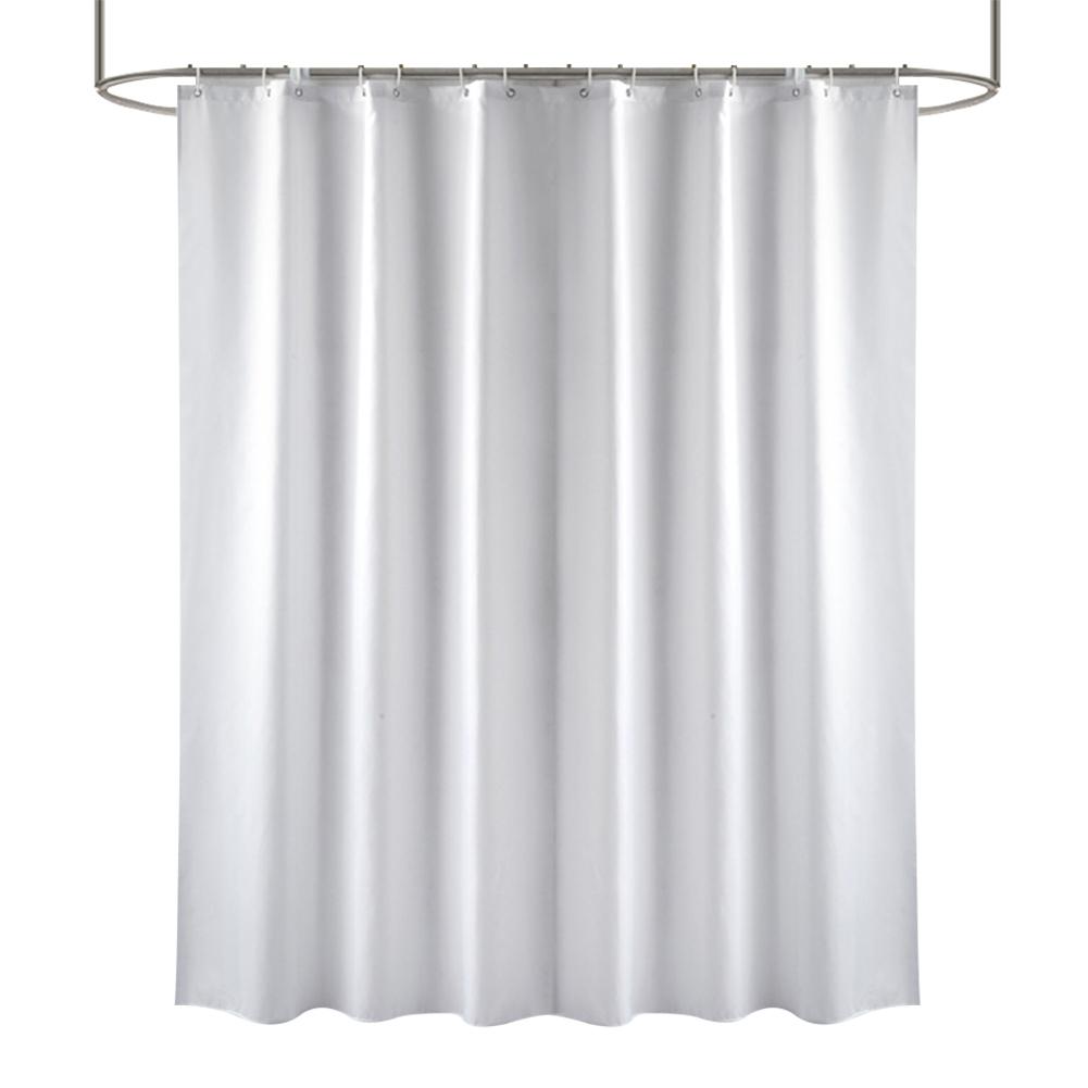 Твердая прочная ткань для занавески для душа, водонепроницаемая занавеска для ванной комнаты, длинная, размер 230/200 см, цвет черный, белый, серый, коричневый, синий