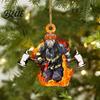 Interior Rearview Pendant Christmas Tree Firefighter Ornament with Lanyard Widely Used Decoration Car Mirror Hanging Fireman Uniform