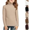 Children's Fashionable Casual Fleece Turtleneck Long-sleeved Top