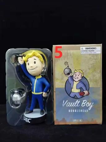 Милый Бобовая Голова Vault Boy Полный Набор Аниме Фигурка Действия Игрушки Статуя Коллекция Модель Кукла Настольное Украшение Дисплей Игрушки Подарки