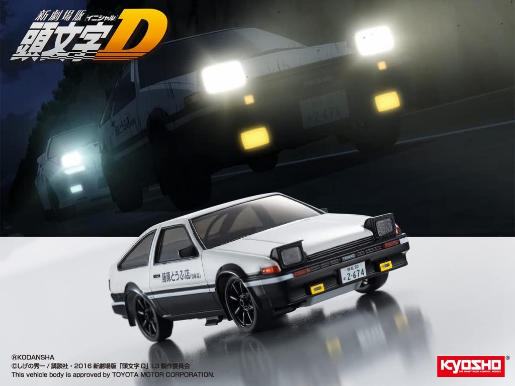 Kyosho Egg Kyosho Egg Scale RC First Minute Initial D Toyota Sprinter Trueno AE86 1/28