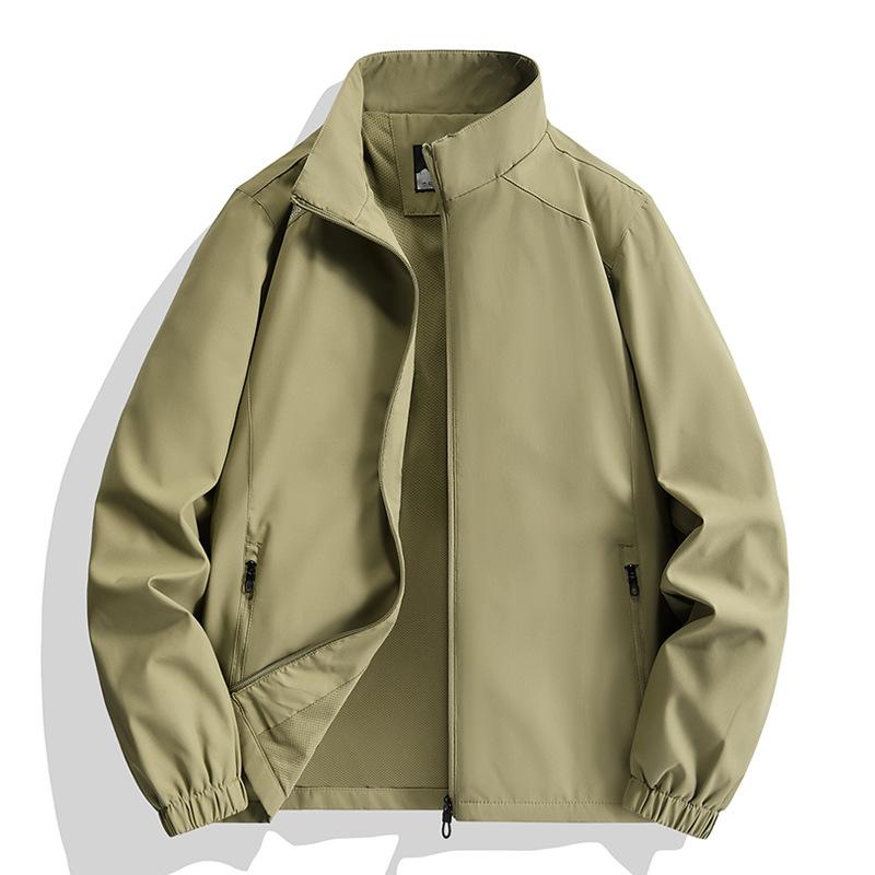 Soft Shell Mountaineering Without Hat Stand-up Collar Jacket Men's Spring and Autumn Outdoor Slim Jacket Tooling Jacket