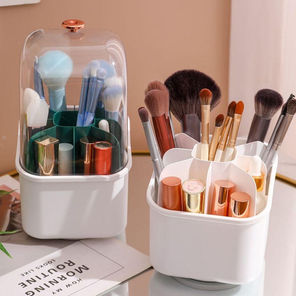 Dust-proof Brush Holder with Lid Brush Storage Bucket Quality Makeup Organizer Cosmetic Brushes