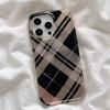 Ретро Черно-Золотой Ромбовидный Узор Чехол для Телефона для IPhone Case 16 15 14 13 12 11 Pro XR XS Max 7 8 Plus Ударопрочная Задняя Крышка