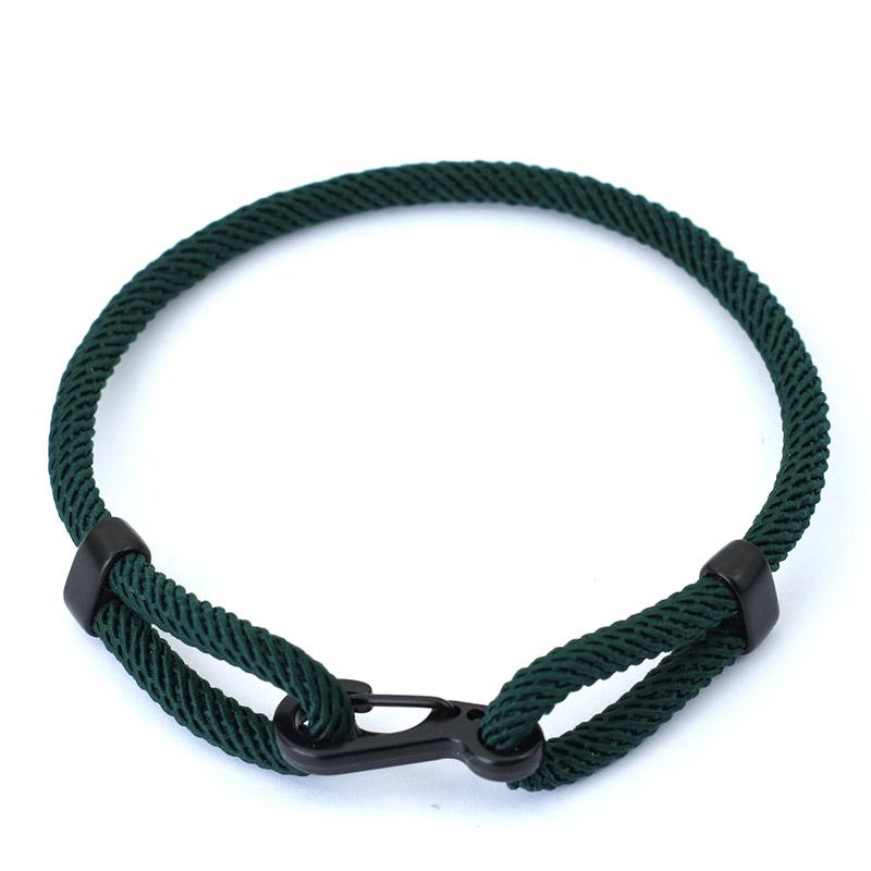 Unique Adjustable Rope Bracelet Unisex Black Outdoor Adventure Buckle Lucky Red Braclet Couple Brazalete Friendship Jewelry Gift