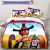 3pcs Duvet Cover Set (1*Duvet Cover + 2*Pillowcase, Without Core), Der Rauber Hotzenplotz Print Soft All‑Season Bedding Set, Home Bedroom Decor Gift