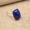 Lapis Lazuli Gemstone Handmade 925 Sterling Silver Ring Jewelry For Thanksgiving