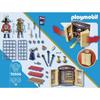 PLAYMOBIL - 70506 - Boîte de jeu Pirate Adventure - Contient 2 personnages, 1 canon et des accessoires