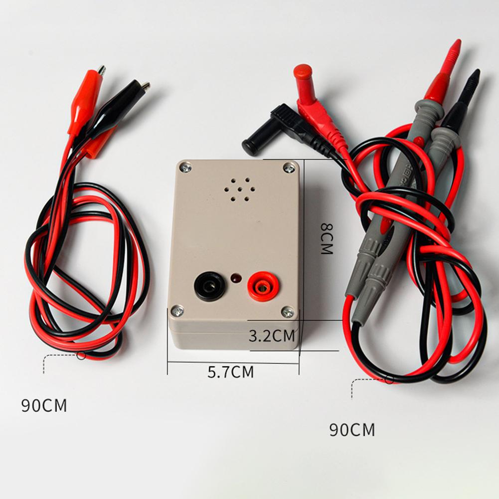 Тестер зуммера 9 В Тестер проводов Кабель для печатной платы Переключатель Продукты Тестер переключателей с щупом для проводов Зажим типа «крокодил» Инструмент для тестирования кабелей