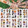 10 Sheets Halloween Temporary Tattoos Set For Kid Adult Easy Application And Removal Arm Hands Body Tatouages Pour Kids Toy Gift