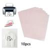 10pcs A4 Heat-Press Transfer Paper T-Shirt Iron-On Fabric Inkjet Printer Mug DIY For Coated Cups Saucers Hats Stone Painting
