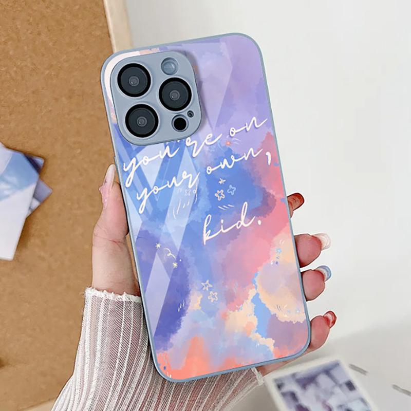 Чехол из закаленного стекла для iPhone 15 Pro Max Funda iPhone 11 13 14 15 12 XR 7 8 Plus X Xs 13pro 15pro с леопардовым принтом