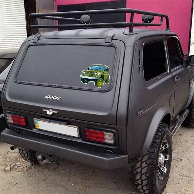 Три Мишки WCS683 13x16,2 см зеленый УАЗ Hunter наклейка на автомобиль забавные красочные наклейки на автомобиль авто наклейки