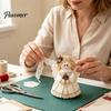 Подарочная коробка для семейного творчества DIY Рождественский набор для рукоделия из фетра, Набор для изготовления ручных украшений: Санта, Пряничный человечек, Эльф, Снеговик, Ангел, Праздничные принадлежности для