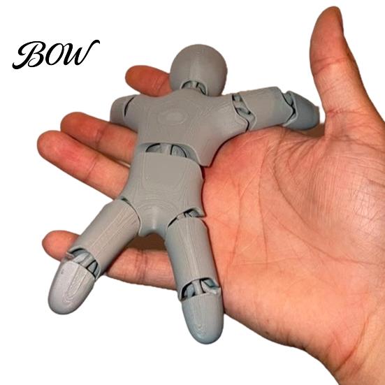 Ручной Фиджет-инструмент, 3D-печатная шарнирная фигурка, Подвижные суставы, Компактная игрушка-антистресс, Робот для снятия стресса для детей и взрослых,