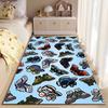 Colorful Sneakers Pattern Carpet suitable as a non-slip mat for the living room or bedroom sofa