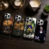 1 шт. Чехол для телефона со звездой футбола Неймаром-младшим Для iPhone 17,16,15,14,13,12,11 Plus,Pro Max,XS,Цветной серебристый чехол для телефона