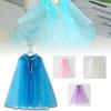 Enchanting Kids Girl Fairy Cape With Sparkly Glitter For Frozen Elsa Dress Up