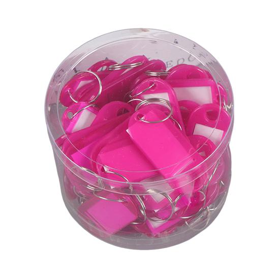 Yousheng 50 шт. брелок для ключей пластиковые брелки идентификационные бирки с разделенным брелоком бумажная вставка брелки писчая бумага брелок органайзер