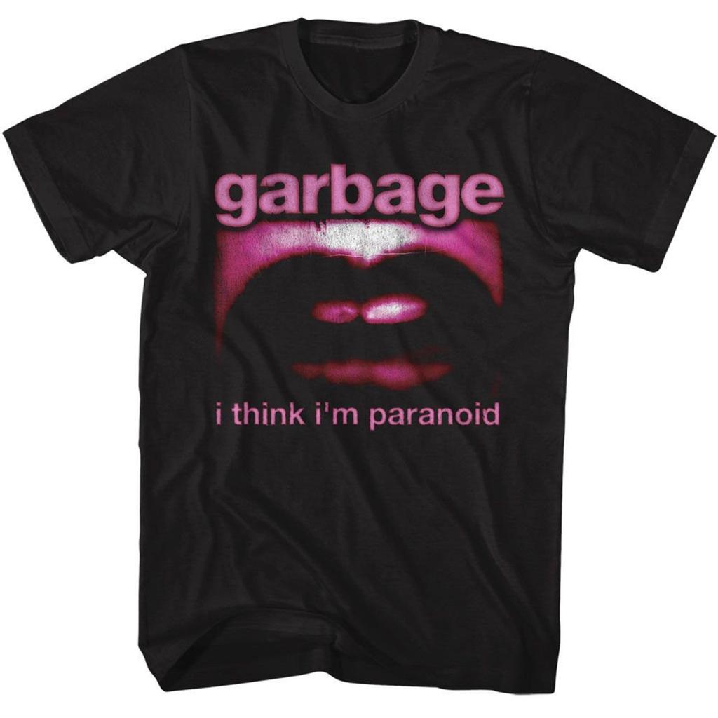 Garbage Paranoid Mouth Black T-Shirt