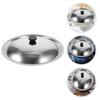32cm Stainless Steel Pot Lid Universal Pan for Frying Cooking Dishwasher Kitchen Pot Lids Safe Rust Resistant