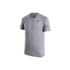Dri-Fit Logo Круглый вырез свитера Удобная быстросохнущая повседневная футболка с коротким рукавом Стандартные мужские футболки Carbon-Gray Black HF0507-091