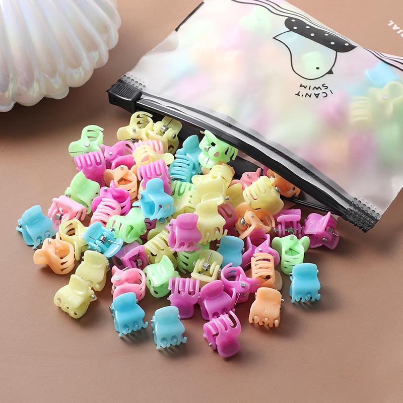 20 шт., красочные маленькие когти для волос, заколки с цветами для девочек, аксессуары для волос, детские головные уборы с героями мультфильмов, подарок