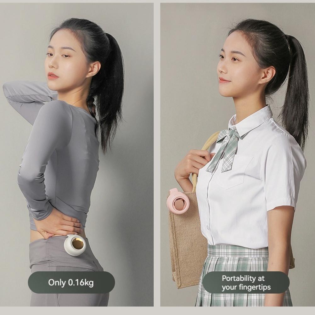 Mini Clip Waist Fan 900mAh Rechargeable Battery Electric Fan Outdoor Camping Personal Body Fan Summer Cooling Air Circulators