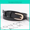 Womens Halfround Buckle Belt Versatile Minimalist Decorative Style Korean