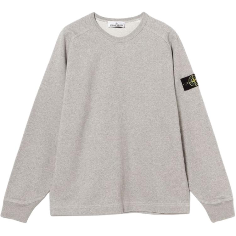Stone Island Mixed Color Fleece Crewneck Sweatshirt Men sweatshirts Heather-Grey L1S15-6100022-S0329