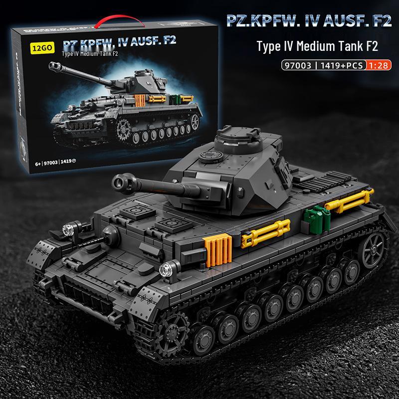 Tiger 97001 Тяжелый Танк Военная Модель Конструктор с Минифигурками