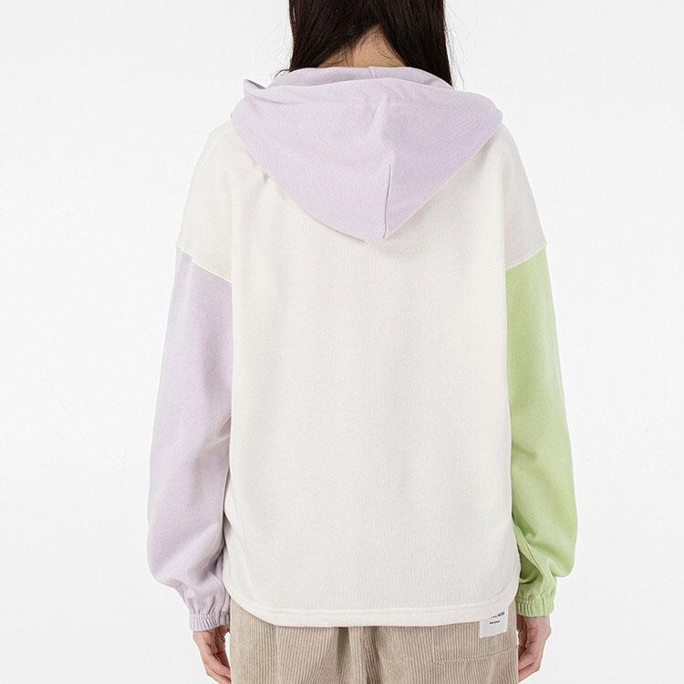 Puma Color Block Running Training Casual Hoodie Jacket Women Tops White 535180-99