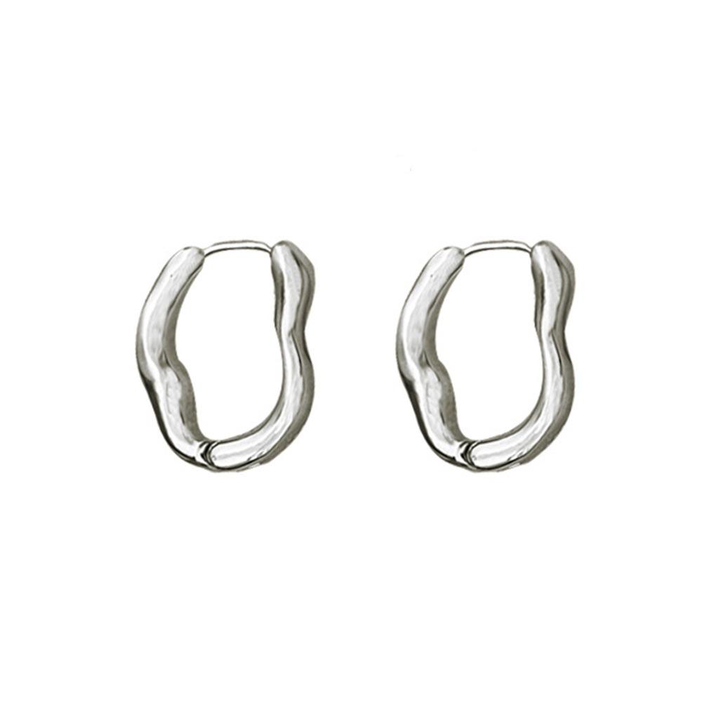 Temperament Irregular Geometric Earrings Twist Wave Wave Earrings Fashion Accessories