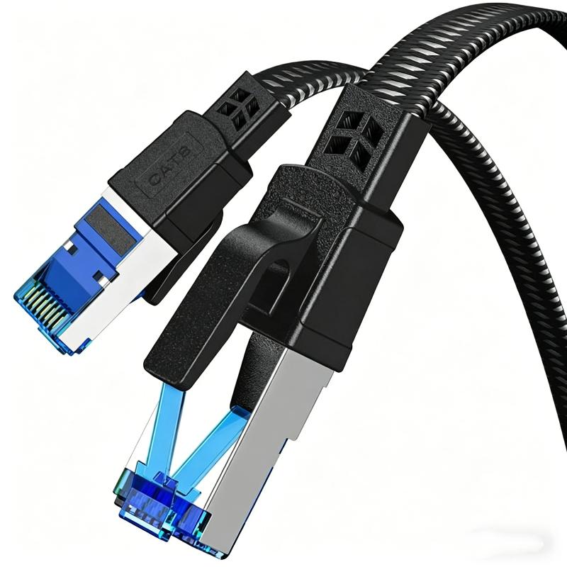 CAT8 Ethernet Cable 40Gbps - RJ45 High Speed Network Cord for Router Smart TV Low Latency Connection