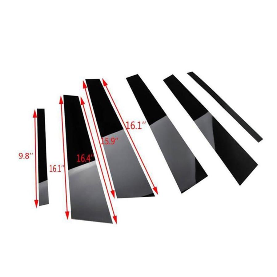 This Listing Is for One Set of Black Pre-cut Pillar Posts Molding Protector Trims Specially Designed for Honda Accord 2013-2017 .