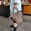 2025 New Style And Real Leather Bucket Bag Multi-Functional Top Cowhide Tassel Breathable Bag Large Capacity Canvas Liner