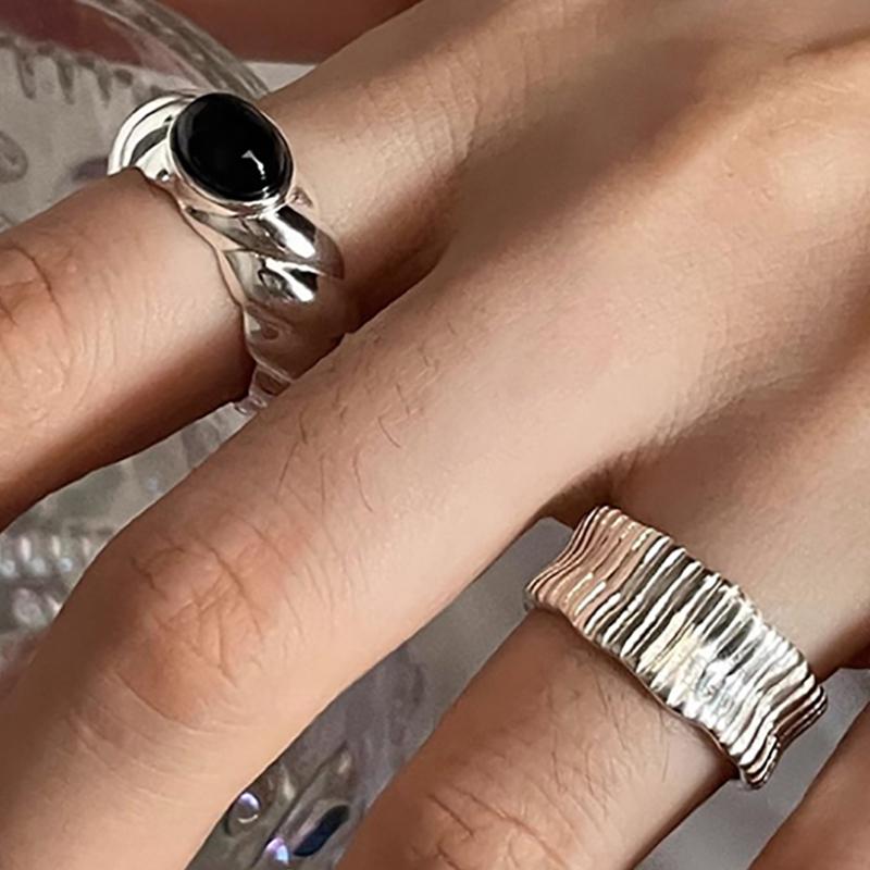foxanry Нерегулярные геометрические кольца для женщин, пары, винтажная мода, минималистичные украшения для дня рождения, аксессуары, подарки