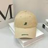 Department Letter B Embroidered Brim Casual Fashion Versatile Street Soft Top Cap Baseball Cap Couple Hat New