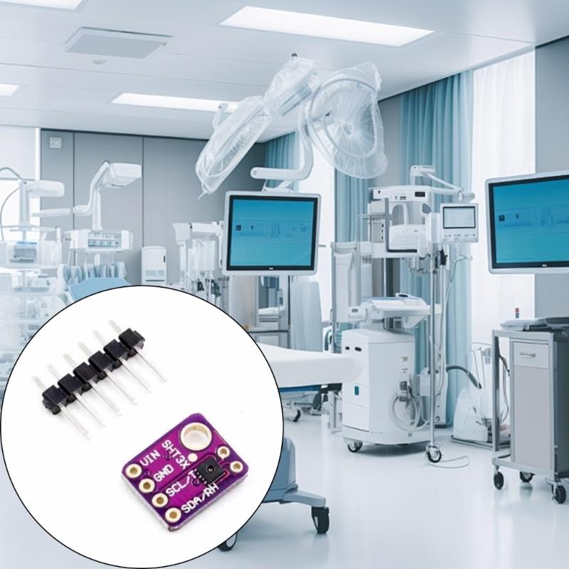 Миниатюрное устройство GY-SHT31-D с низким энергопотреблением для измерения температуры и влажности для точного сбора информации