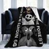 99 Nights in the Forest The Deer Flannel Throw Fashion Blanket Horror Game Bedding Knitted Fashion Blanket Outdoor Lightweight Multi-functio