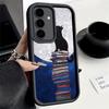 Чехол для телефона Samsung Galaxy A17 A16 A15 A14 A13 Черный Кот Эстетичный Узор A56 A36 A26 A55 A35 A25 A54 A34 A24 A53 A33 A23 A0