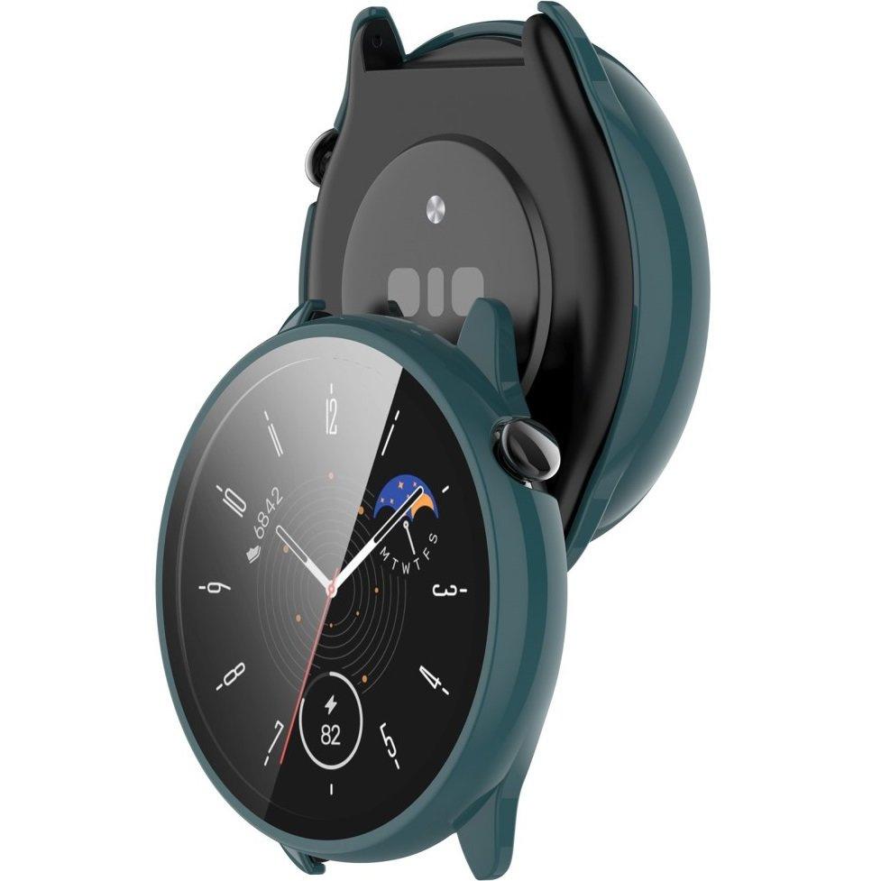 2in1 Case + Tempered Glass for Amazfit GTR Mini, Green