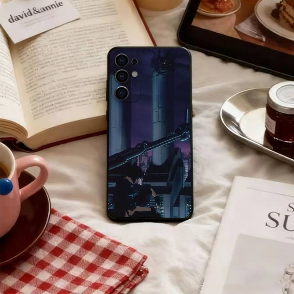 Чехол для телефона «Призрак в доспехах» Мягкий черный Для Samsung S25,S24,S21,S22,S23,S30,Ultra,S20,Plus,Fe,Lite
