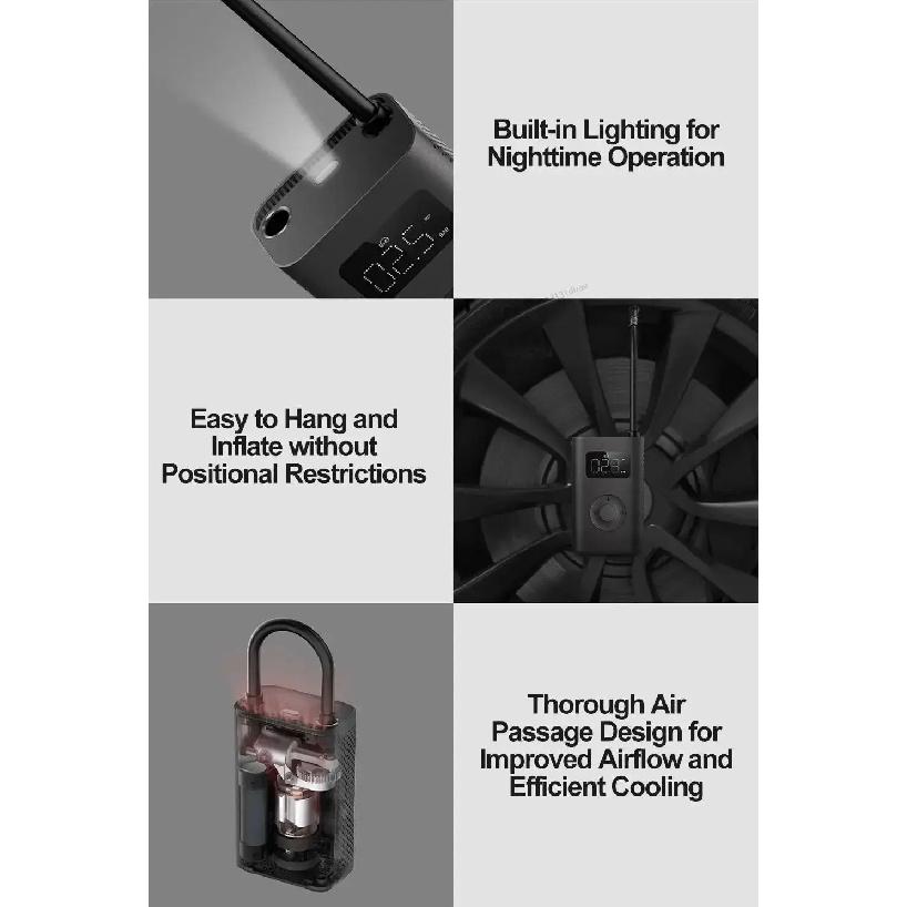 MIJIA Air Pump 2/2D/2Pro Portable Electric Air Compressor Inflatable Treasure 150psi High Pressure Motorcycle Car Soccer