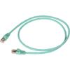 Corning Cat6A STP Patch Cord, 10m, Blue-Green, VOL-6ASFL-L10-TL