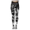 Halloween Womens Yoga Pants 3D Print Pumpkin Skeleton Slim Fit Stretch Workout Leggings