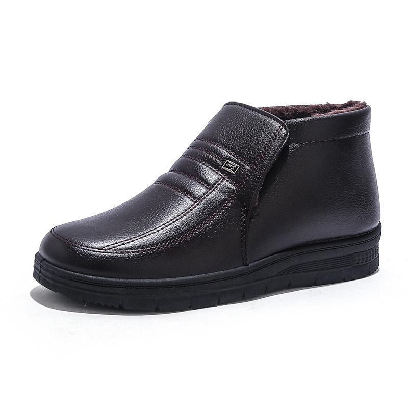 Cotton Shoes Cotton Shoes Winter Warm Piled Thickened Winter Shoes Casual Cotton Shoes Business Dress High Top Cotton Leather Shoes